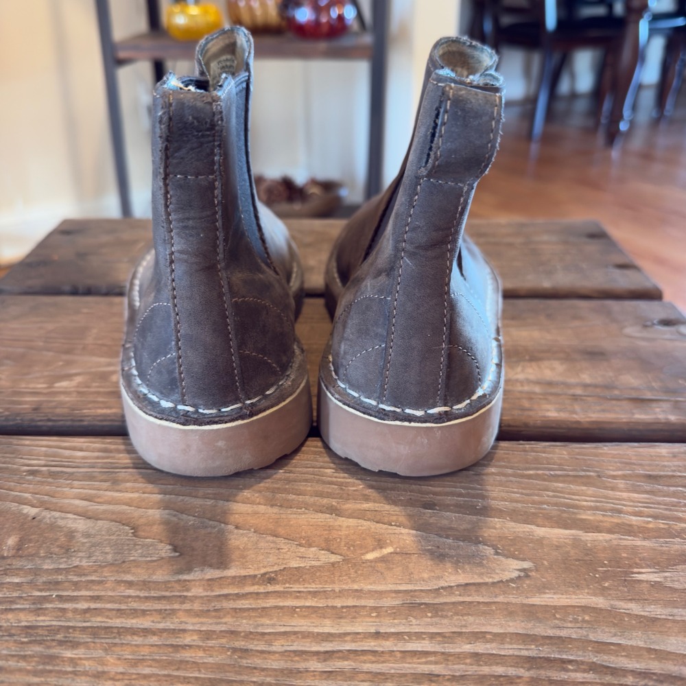 LL Bean Stonington Brown Leather Chelsea Boots Women's Ankle Boots‎ Size 7 - Picture 3 of 7